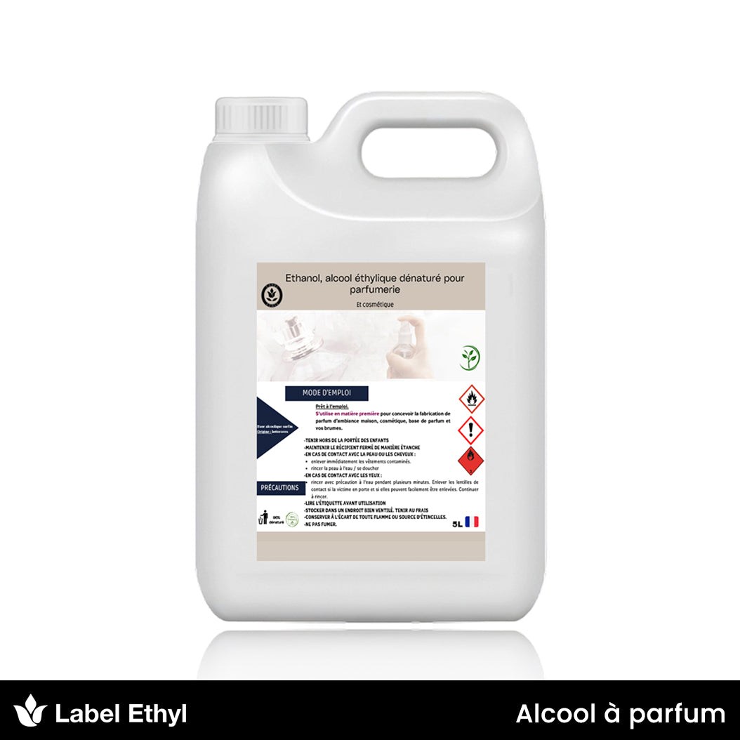 Alcool dénaturé 96 parfumerie Cosmenol - 5 litres