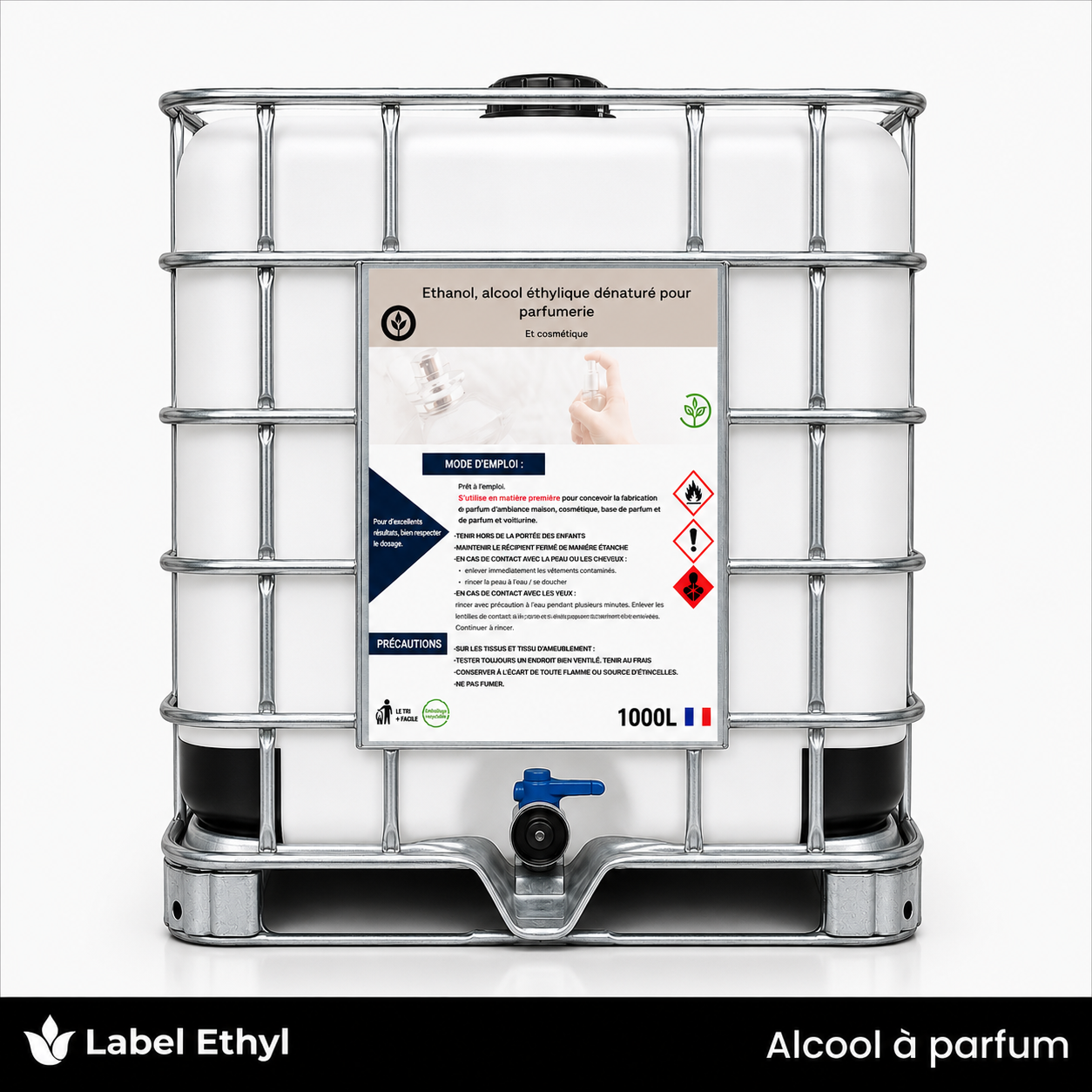 Alcool 96° Cosménol — format IBC 1000L
